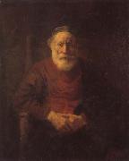 REMBRANDT Harmenszoon van Rijn An Old Man in Red Germany oil painting artist